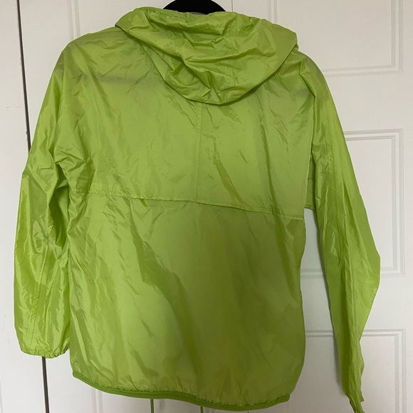 K-way packable jacket in yellow green | women US small - Picture 4 of 11
